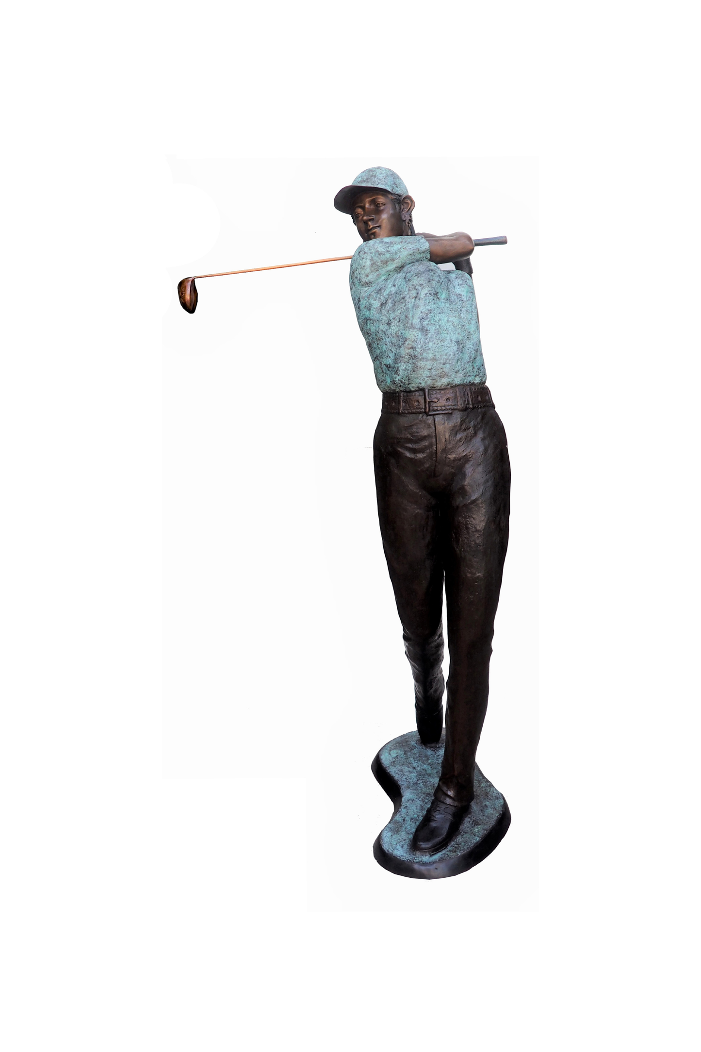 Graceful Swing Golf Bronze Sculpture | Chantr Living