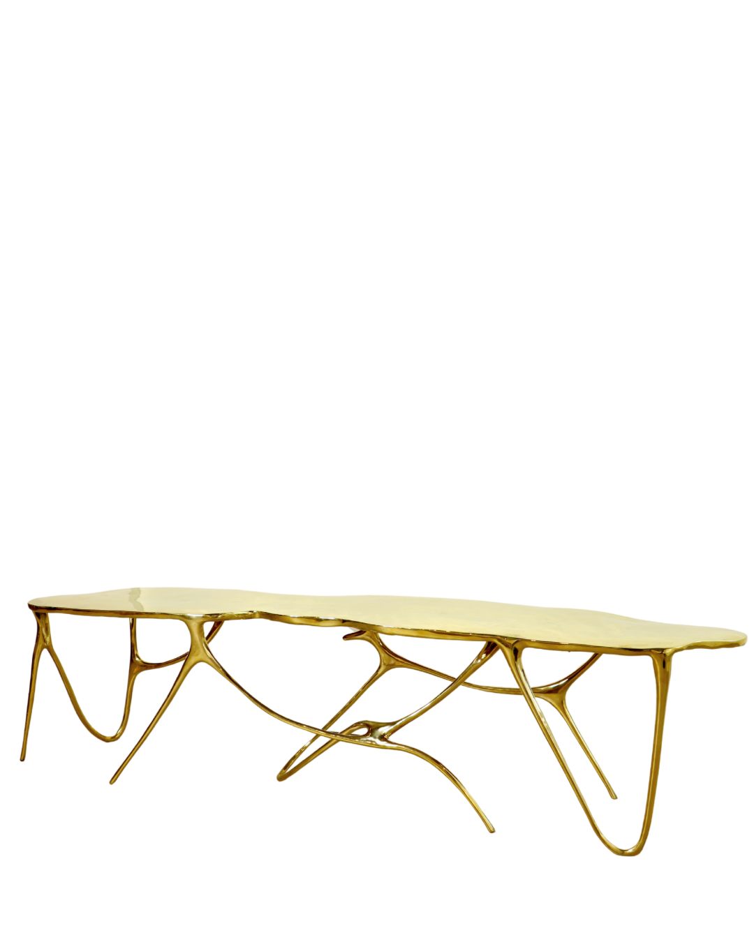 Sumi Studio Bench (Gold Finish)