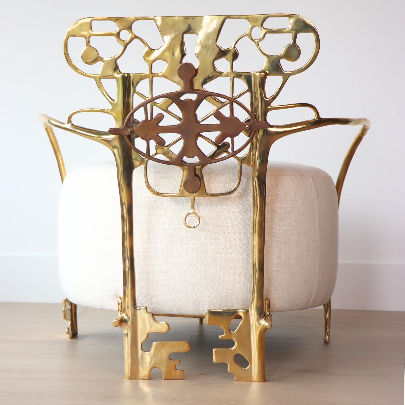 Relic Lounge Chair (Gold Finish)