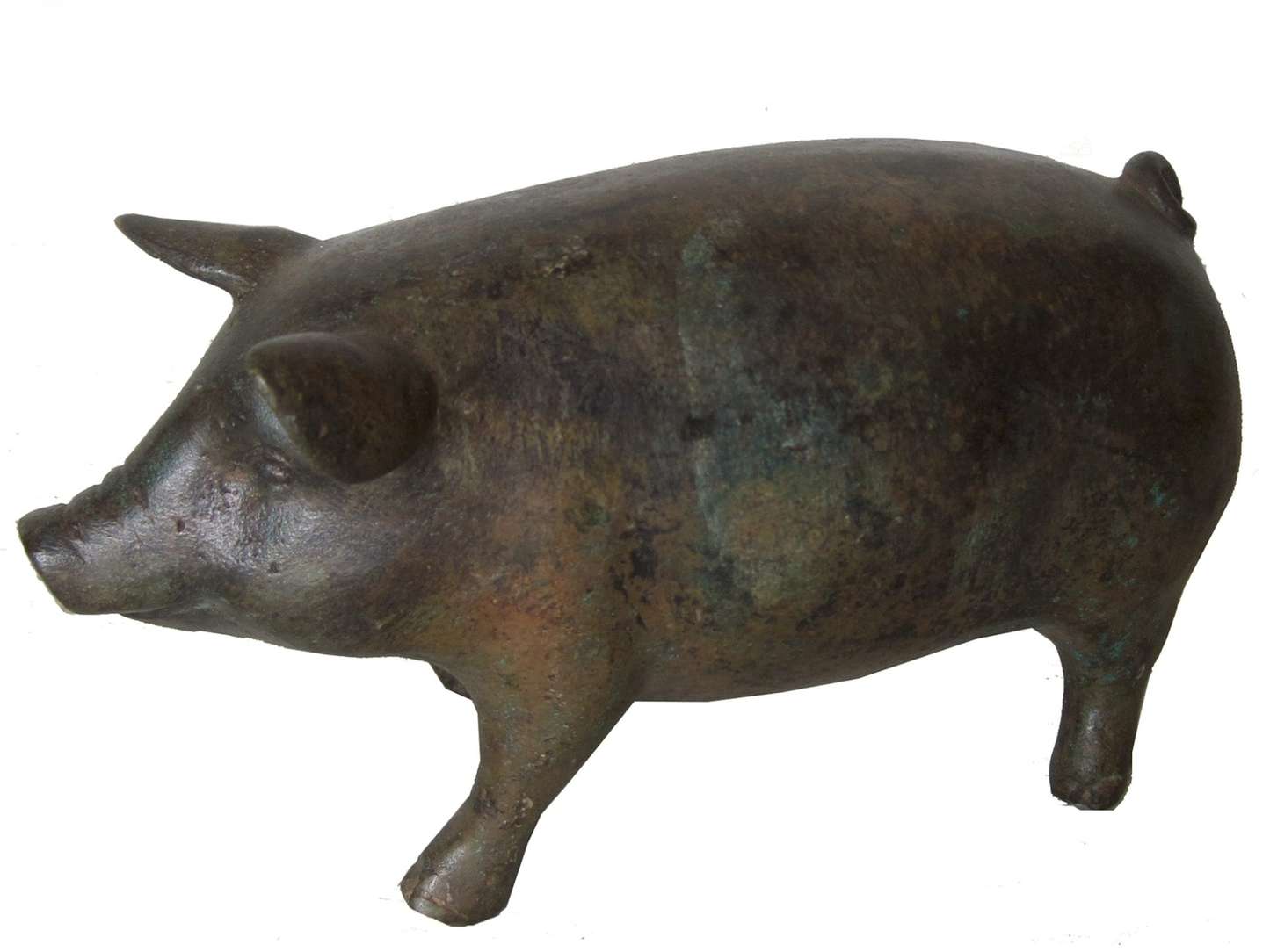 Standing Pig Bronze Sculpture | Chantr Living