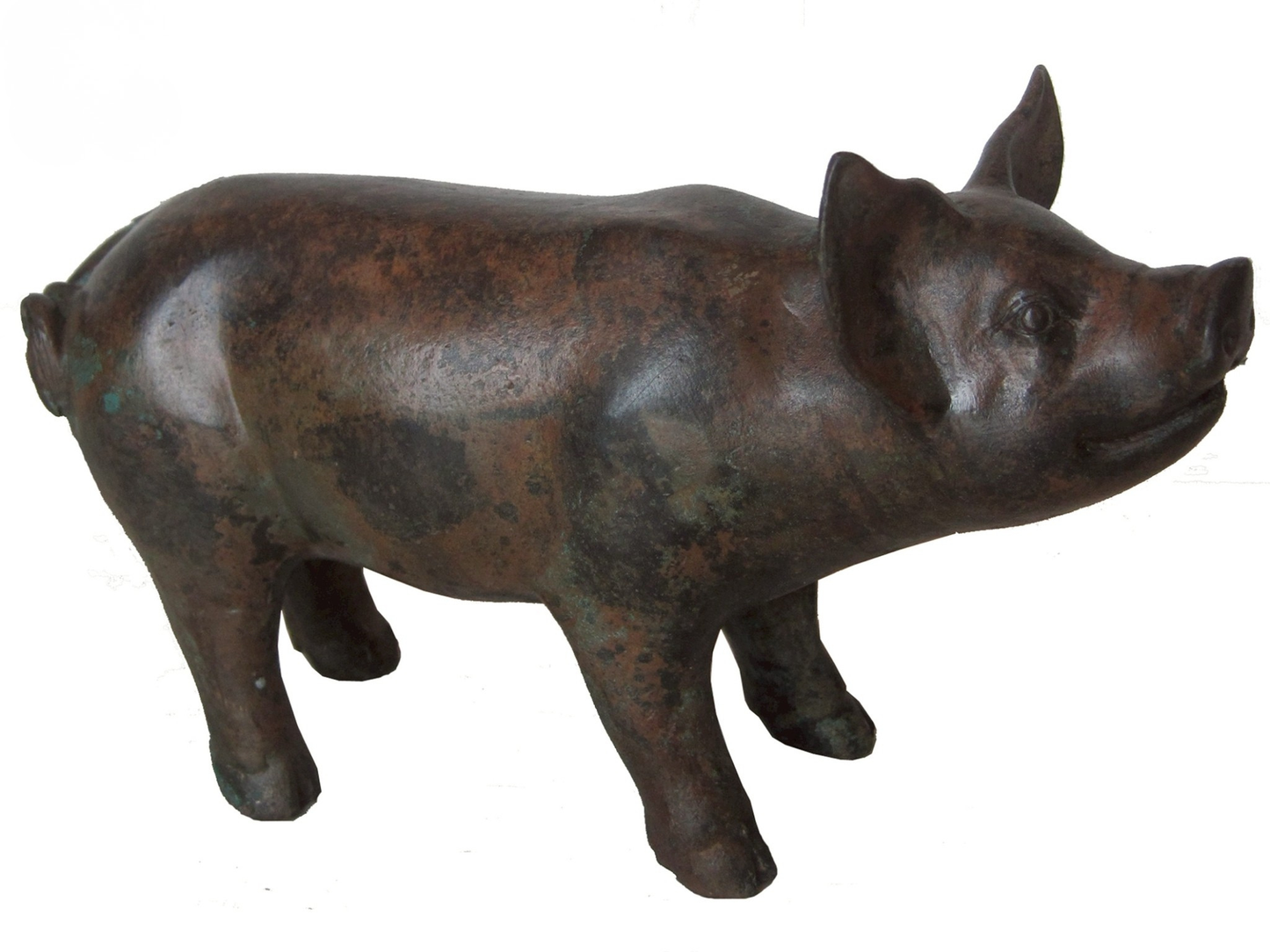 Alert Pig Bronze Sculpture | Chantr Living