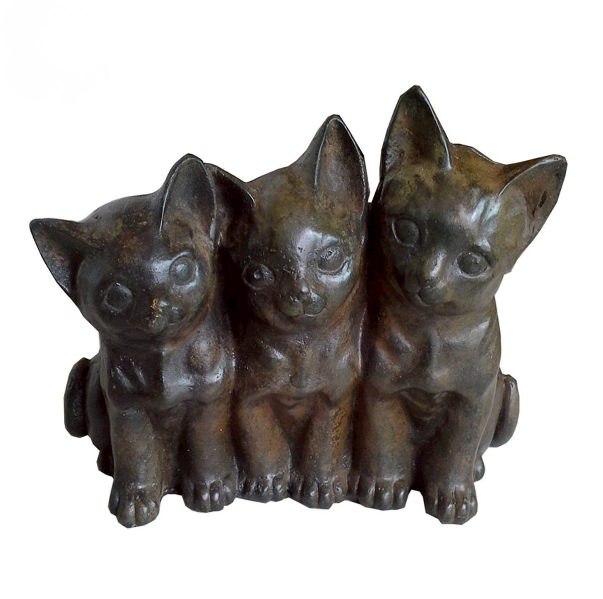Three Kittens Bronze Sculpture | Chantr Living