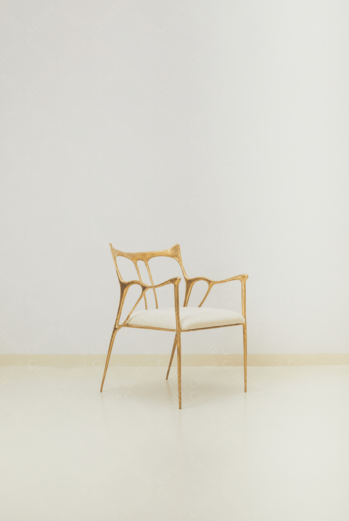 Sumi Studio Chair Curved Back (Gold Finish)