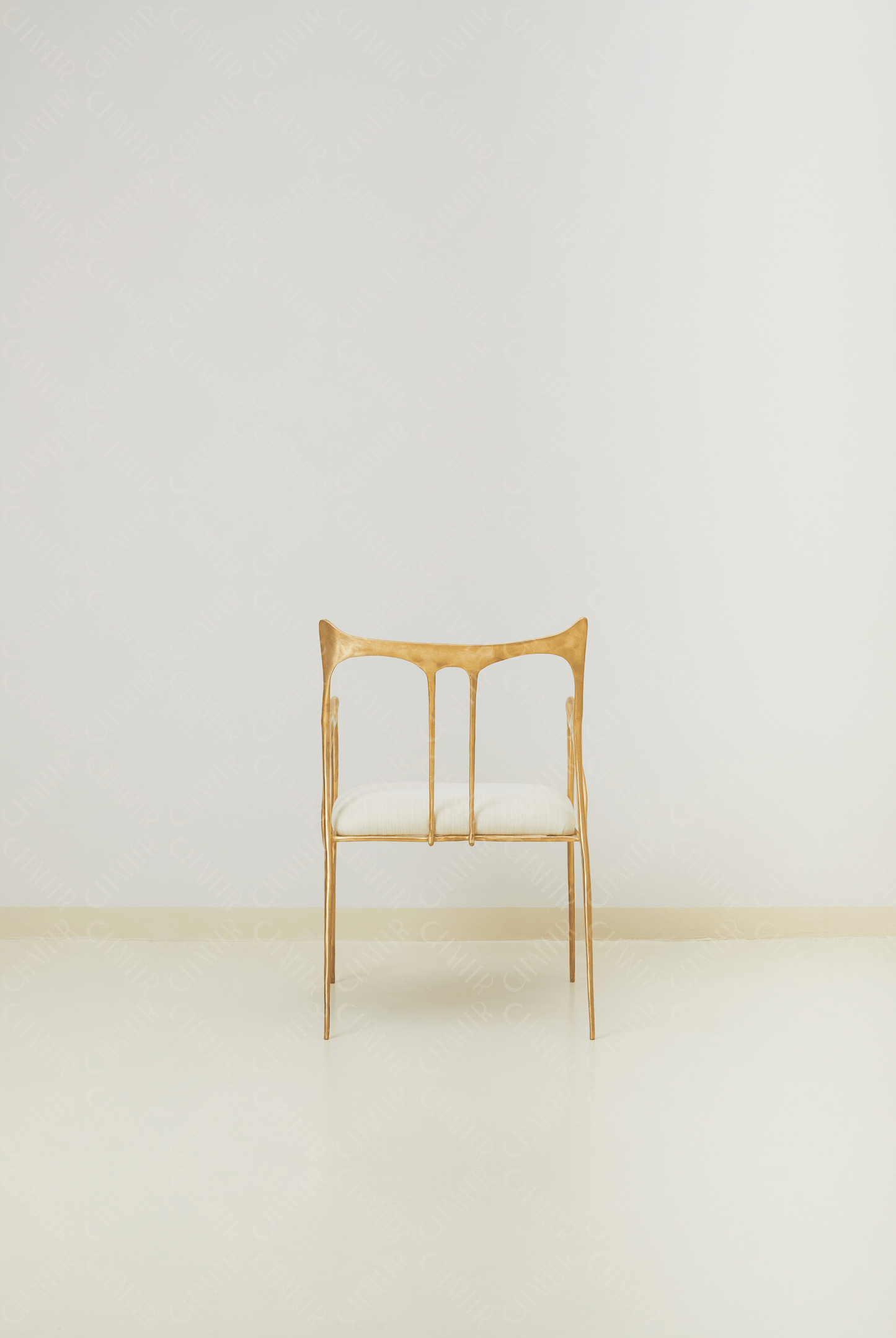 Sumi Studio Chair Curved Back (Gold Finish)