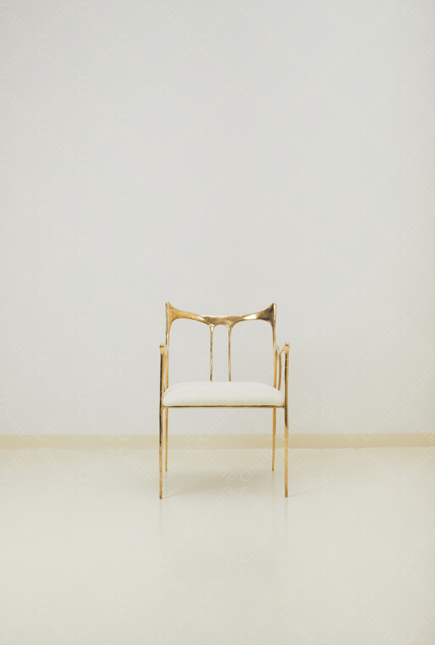 Sumi Studio Chair Curved Back (Gold Finish)