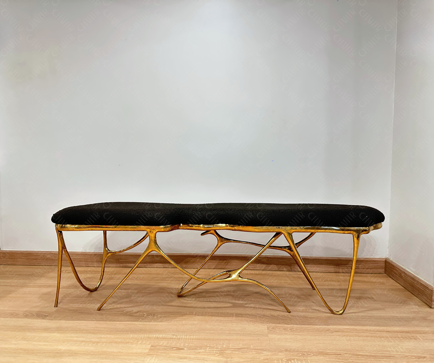 Sumi Studio Bench (Gold Finish)