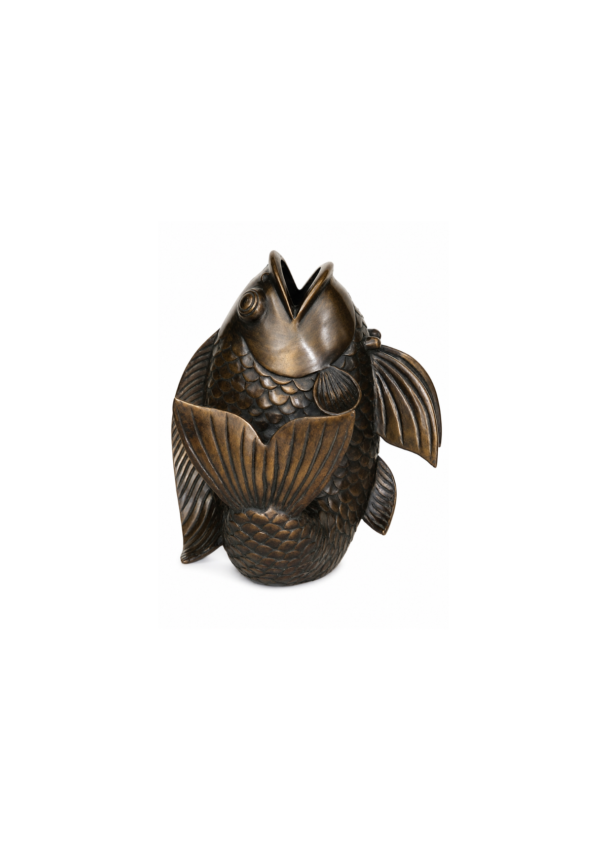 Bronze fish figurine 