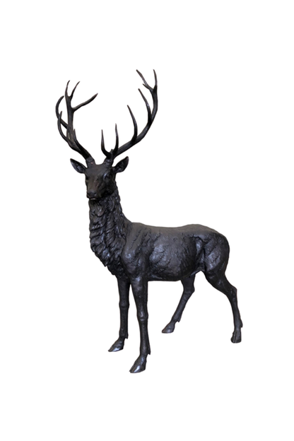 Large Deer Bronze Sculpture | Chantr Living