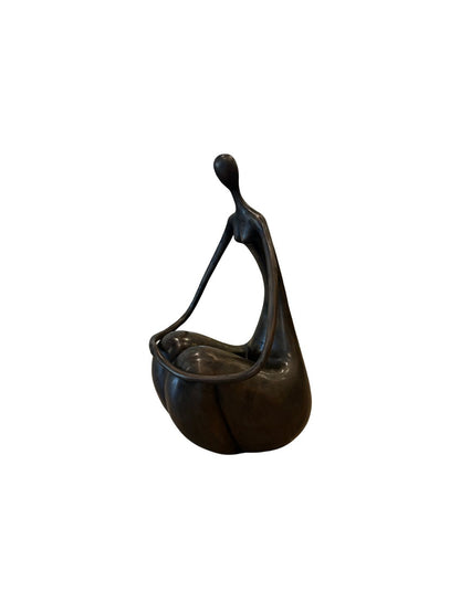 Seated Feminine Bronze Sculpture | Chantr Living
