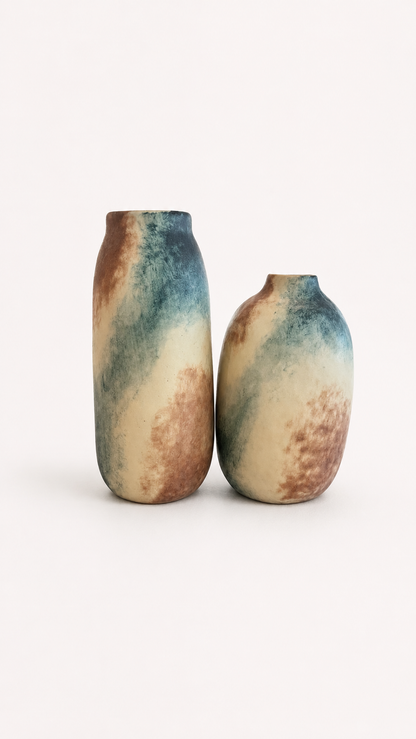 Clouded Ceramic Vase Set