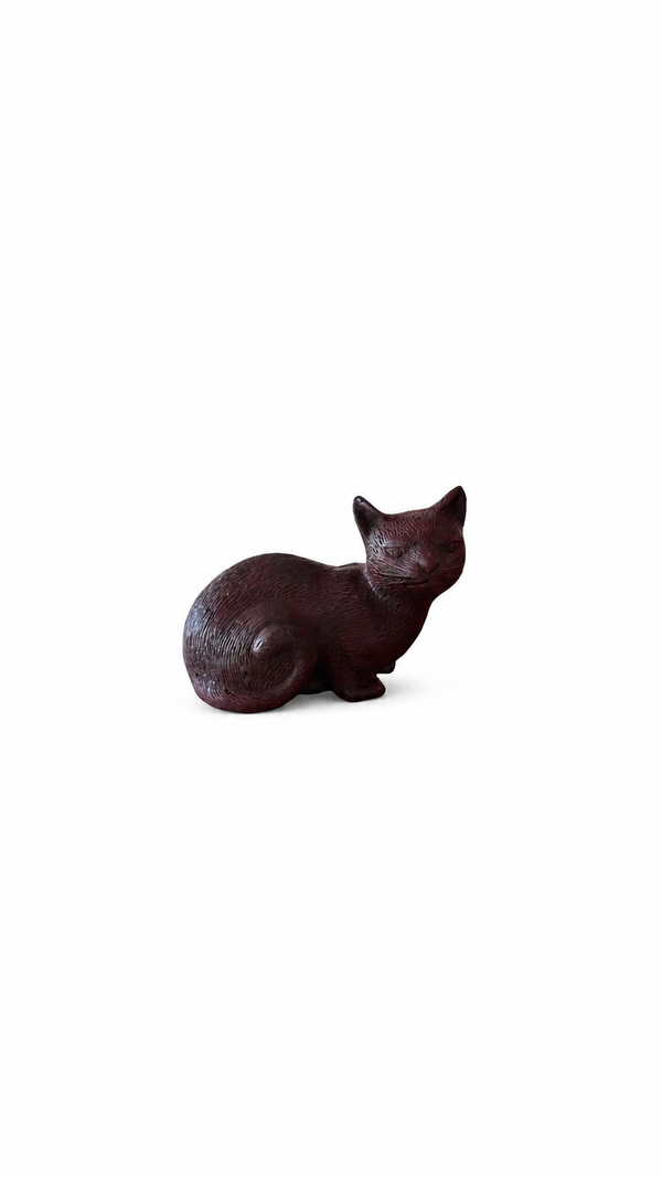 Resting Cat Bronze Sculpture | Chantr Living