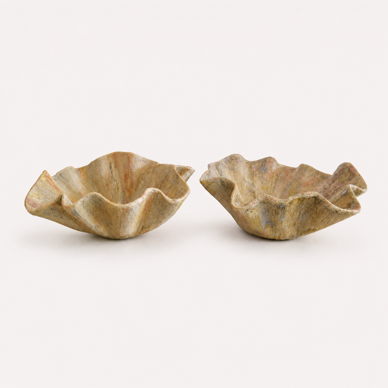 Ruffle Ceramic Bowl Set