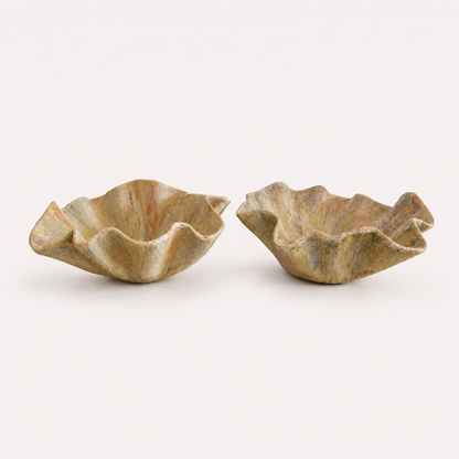 Ruffle Ceramic Bowl Set