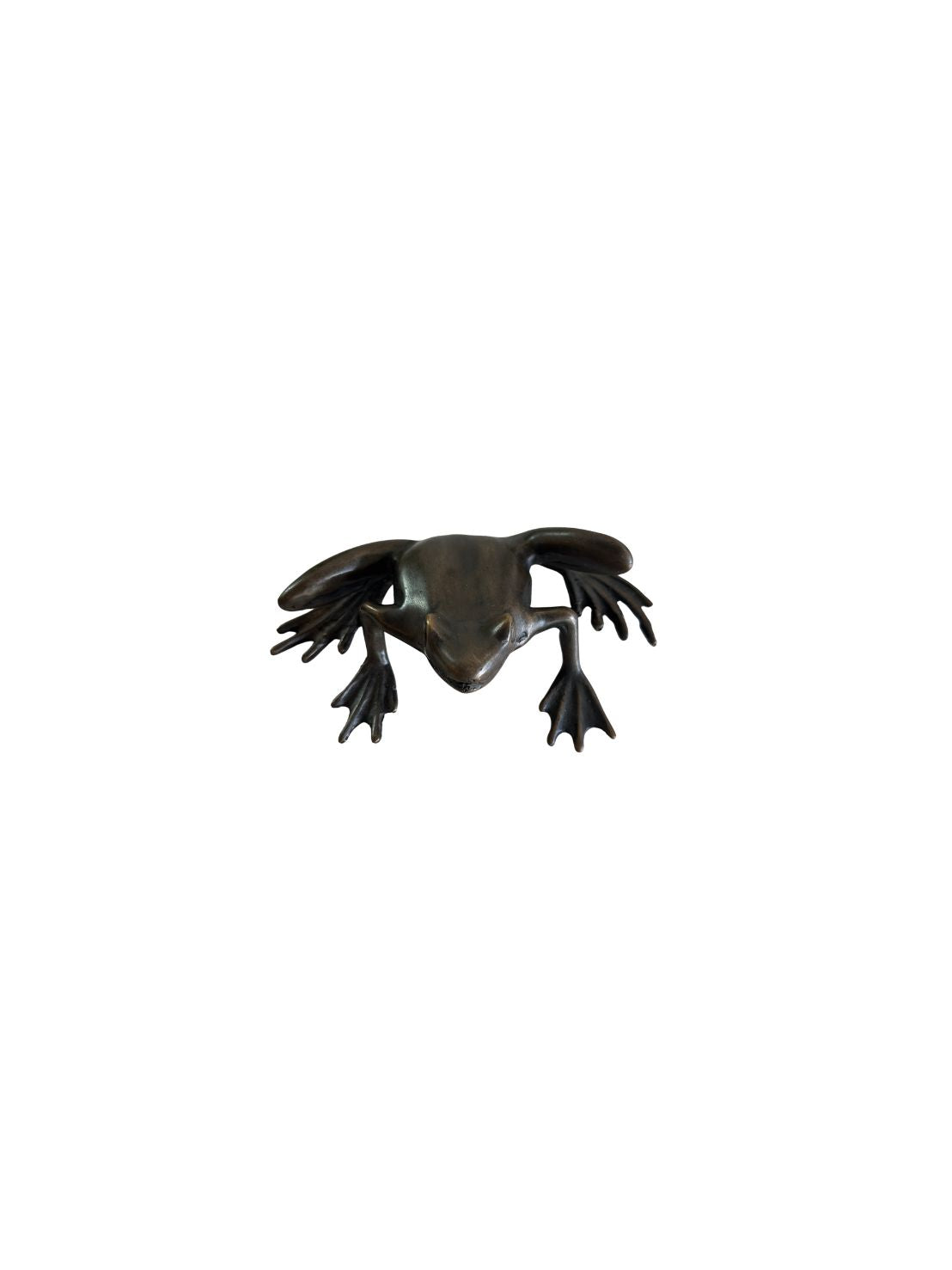 Leaping Frog Bronze Sculpture | Chantr Living