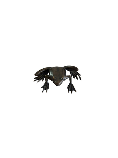 Leaping Frog Bronze Sculpture | Chantr Living