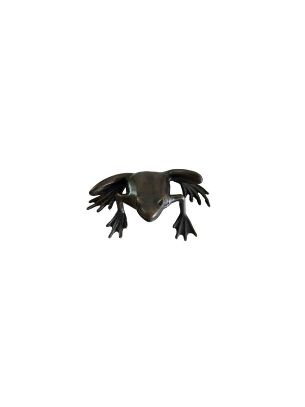 Leaping Frog Bronze Sculpture | Chantr Living