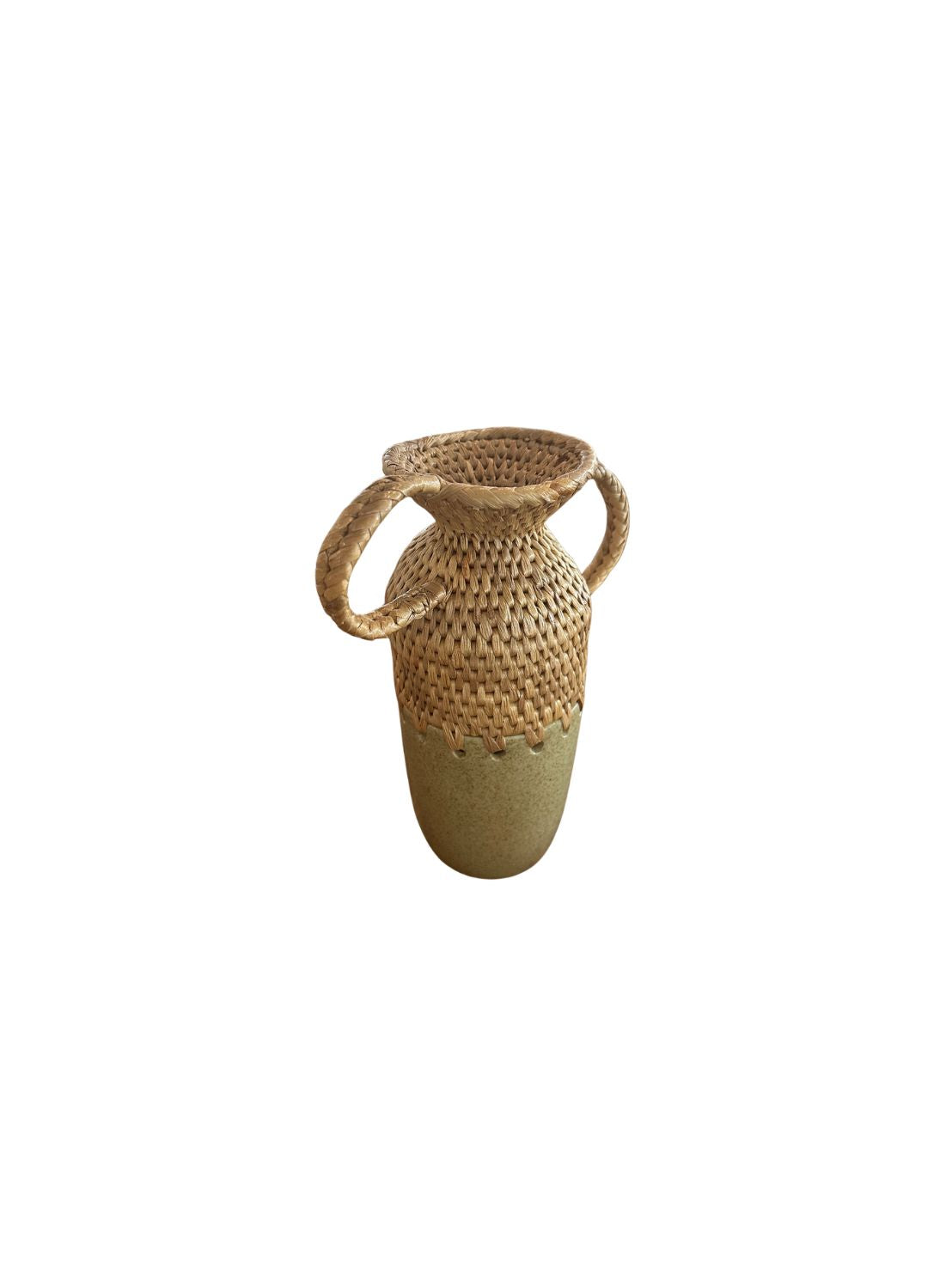 Rattan x Ceramic Woven Vase No. 05
