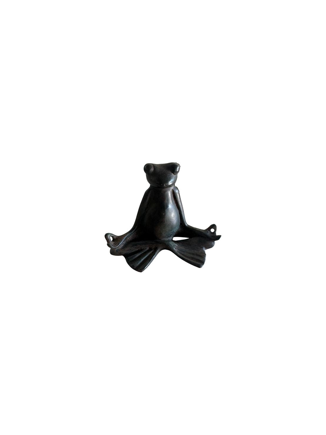 Lotus Frog Bronze Sculpture | Chantr Living