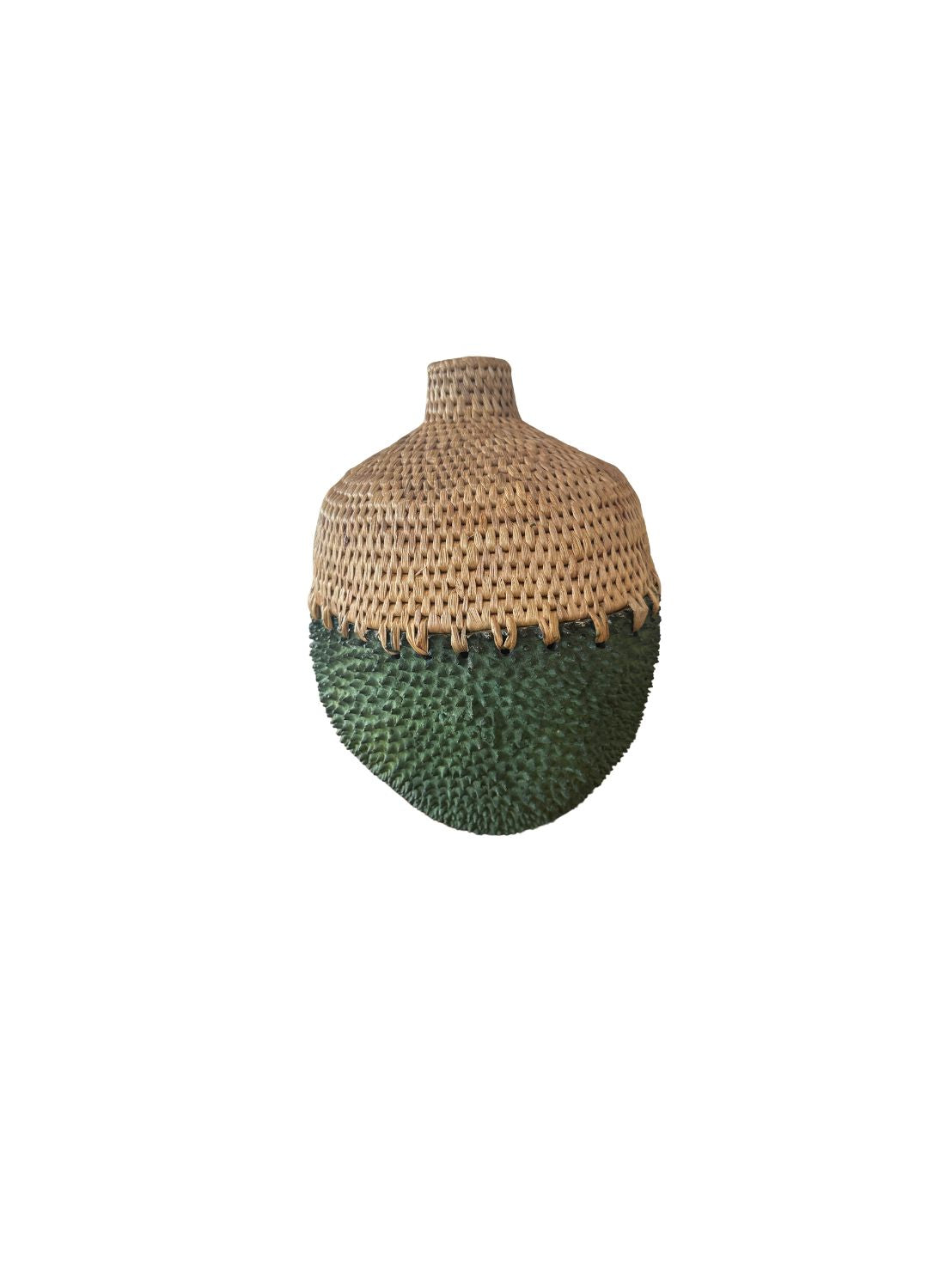 Kha-noon x Rattan Two Tone Brass Vase
