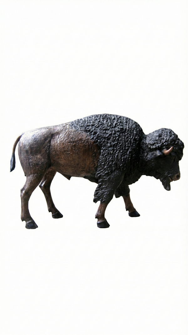 Noble Strength Buffalo Bronze Sculpture | Chantr Living