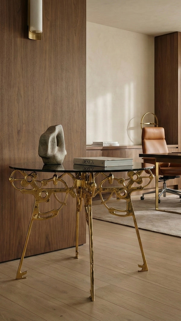 Relic Entry Table (Gold Finish)