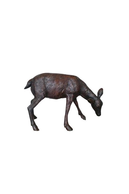 Small Deer Bronze Sculpture | Chantr Living