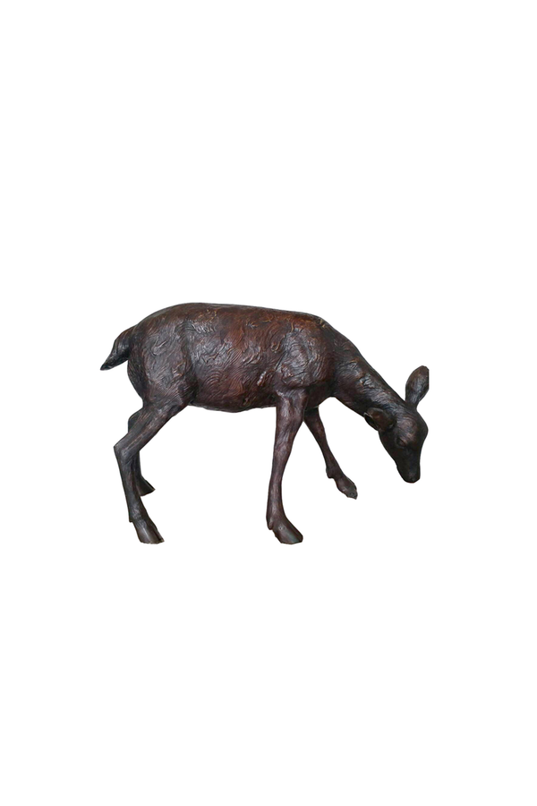 Small Deer Bronze Sculpture | Chantr Living