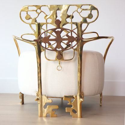Relic Lounge Chair (Gold Finish)