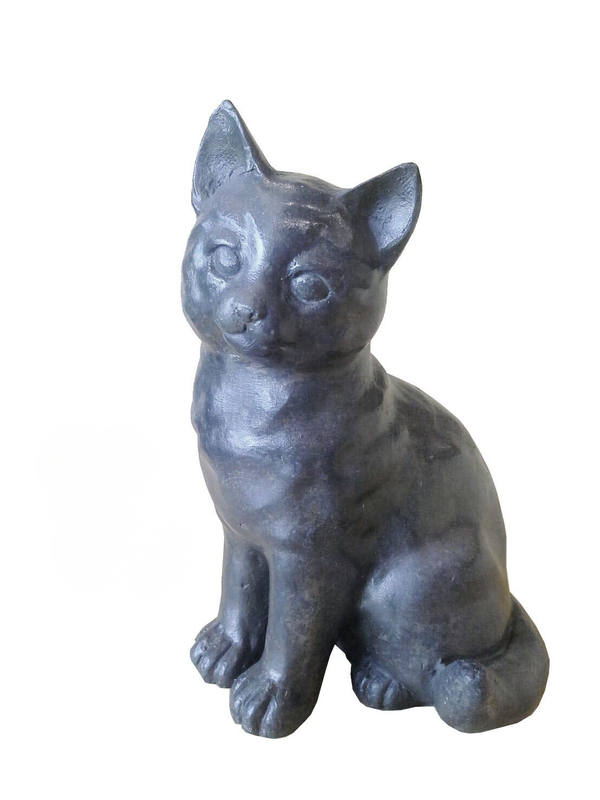 Sitting Cat Bronze Sculpture | Chantr Living