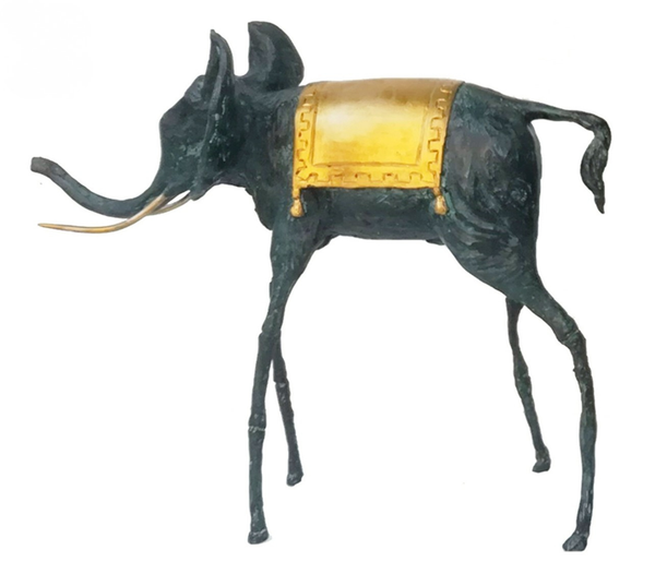 Ceremonial Elephant Bronze Sculpture | Chantr Living