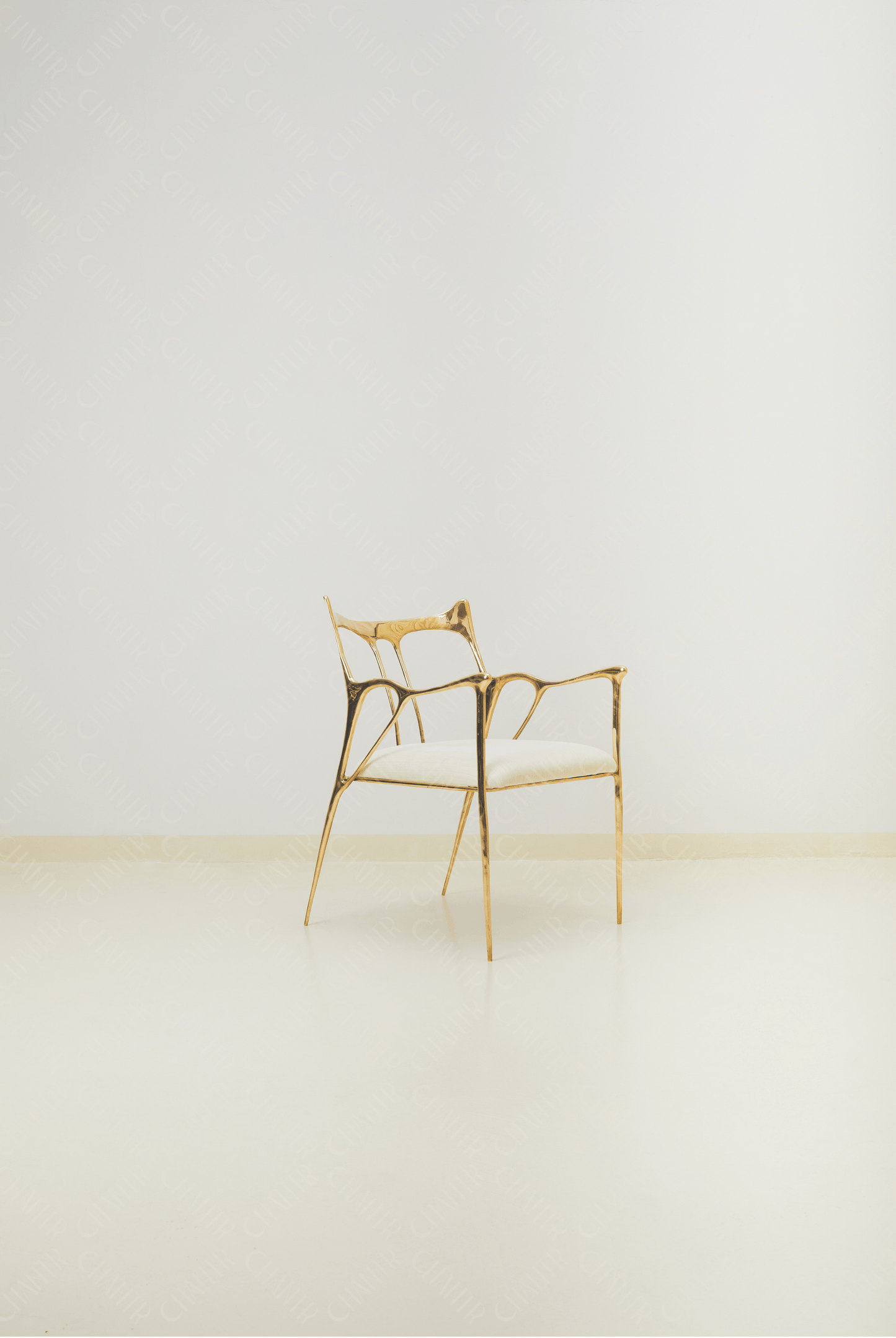 Sumi Studio Chair Curved Back (Gold Finish)