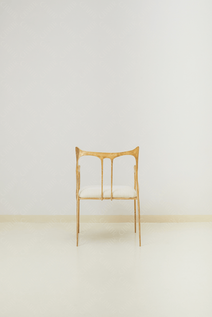 Sumi Studio Chair Curved Back (Gold Finish)